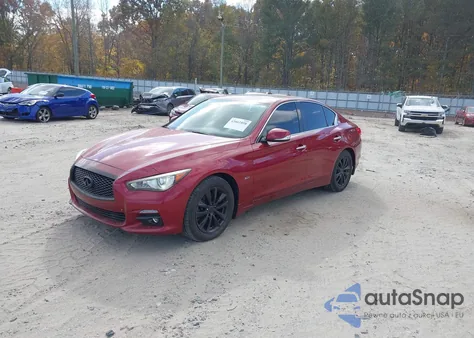 2016 Infiniti Q50 Premium/Sport z USA, uszkodzony, nr VIN JN1EV7AP4GM306510